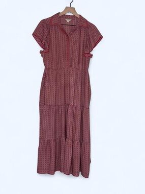 Max Studio Patterned Midi Dress